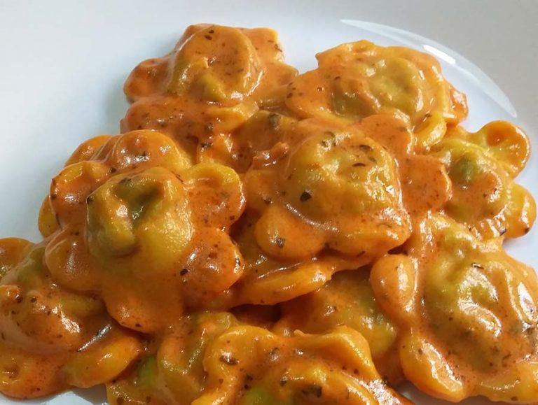 Ravioli primavera con ripieno di pesce