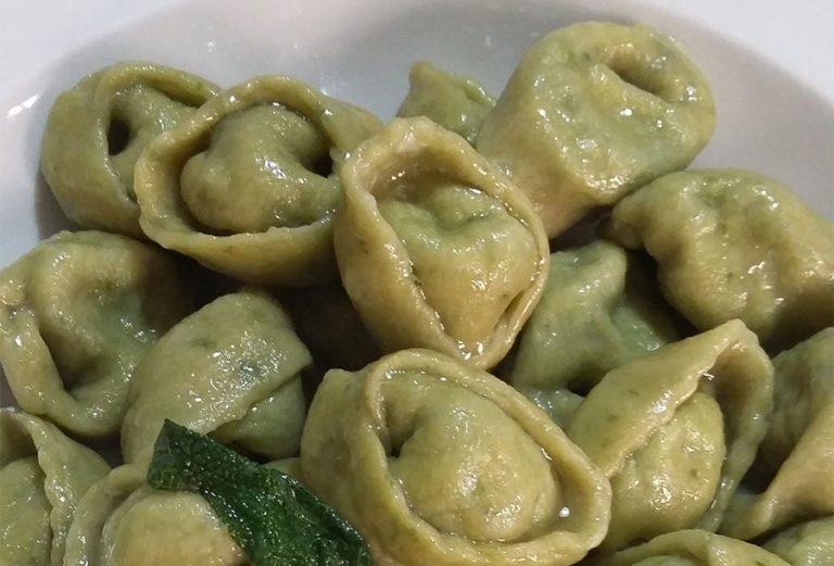 Tortellini Verdi con Burro e Salvia