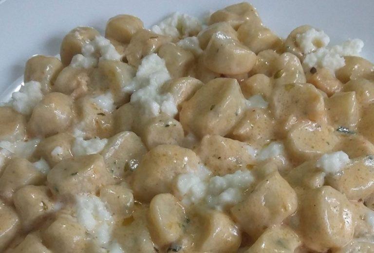 Gnocchi di ricotta con stracchino e mozzarella