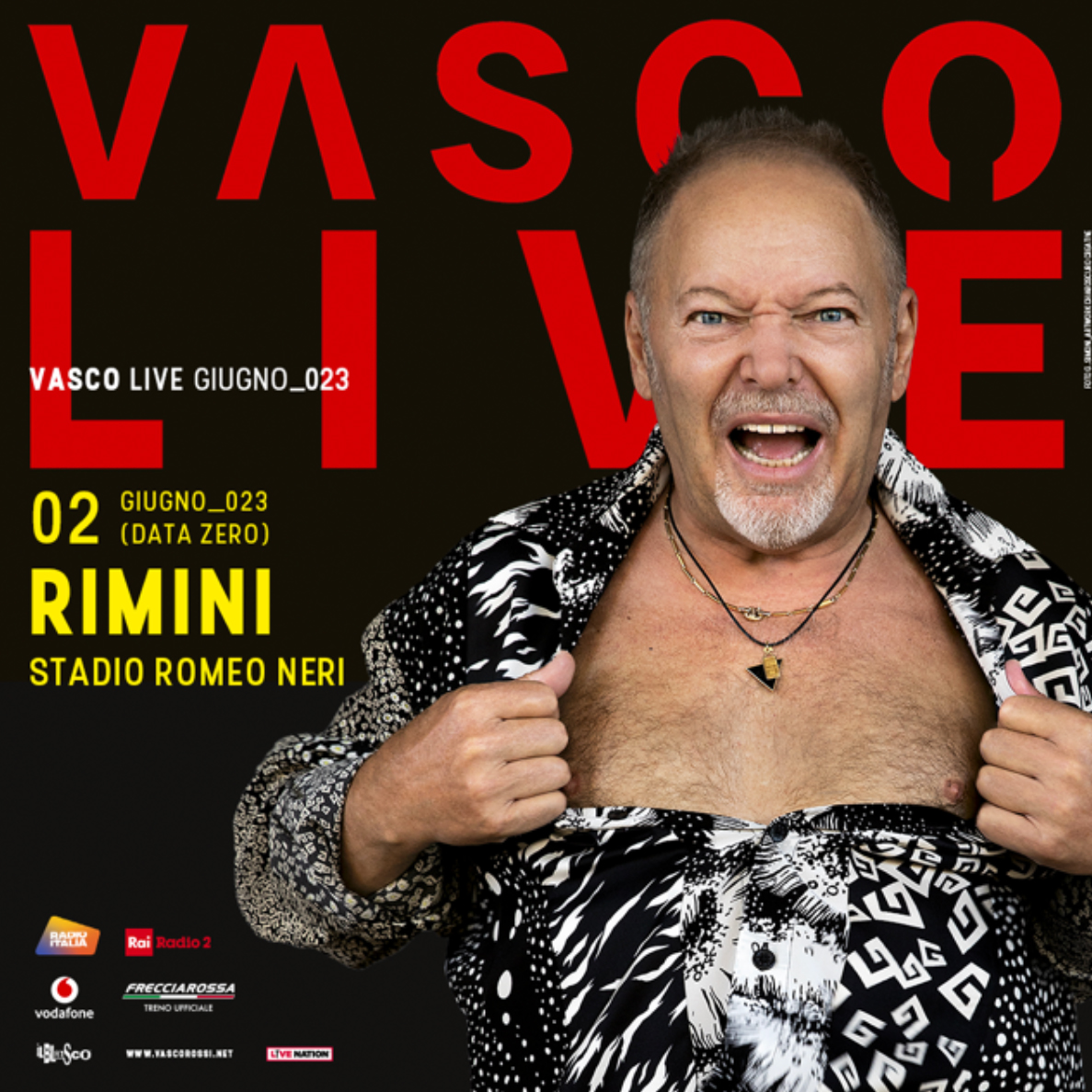 Vasco Rossi il 2 giugno allo stadio “Neri” Finalmente dopo quasi 30 anni il Blasco torna a
